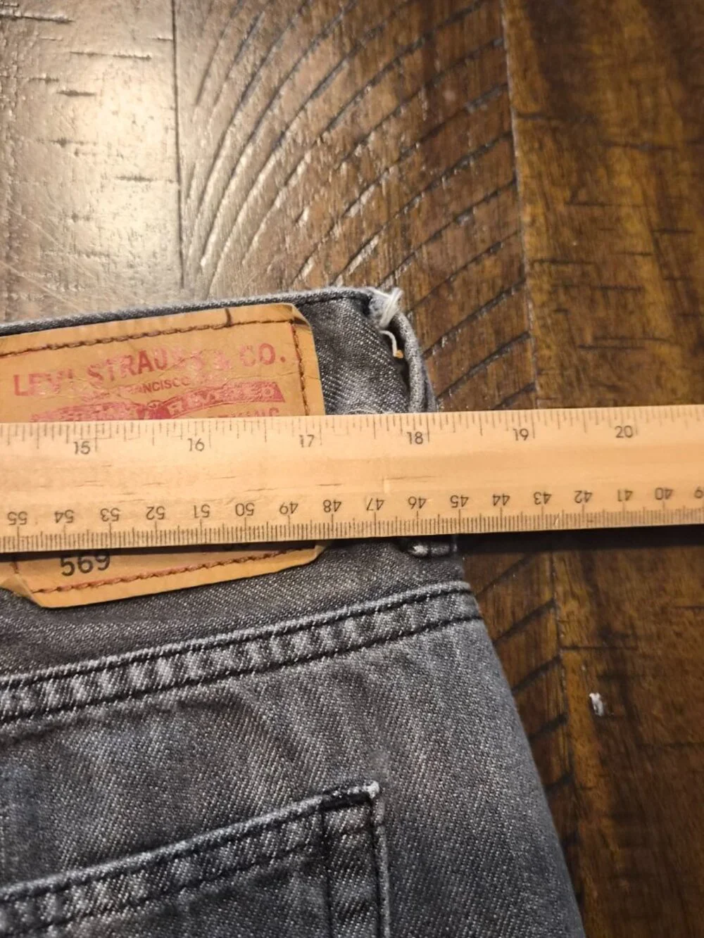 Vintage Y2K Levis 569 Loose Straight Jeans 36X28 Baggy Faded Denim HEMMED G767